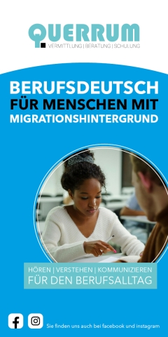 Berufsdeutsch für Menschen mit Migrationshintergrund